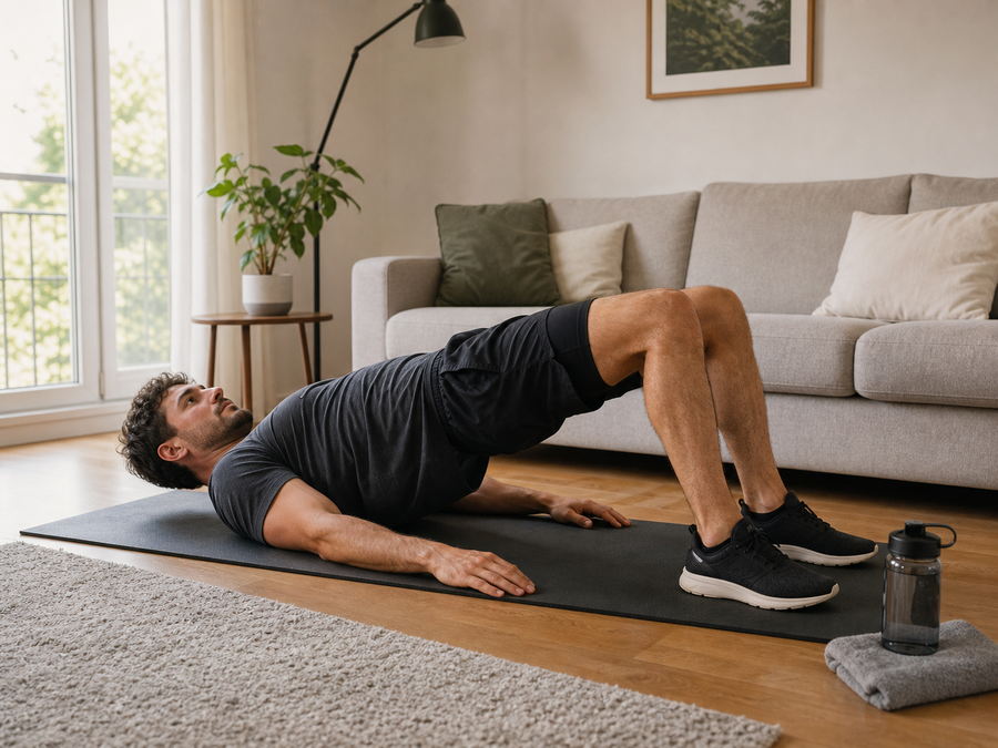 Glute ham raise alternative at home: Nordic curl without a GHD