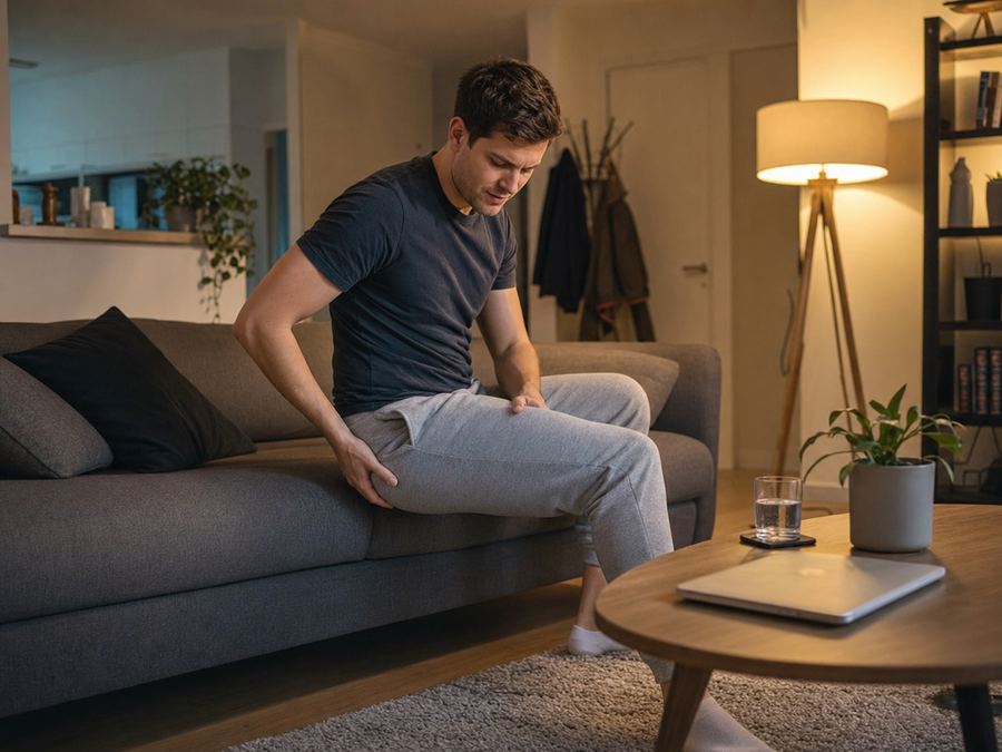 Pijn achterkant bovenbeen onder bil: wat past daar vaak bij?