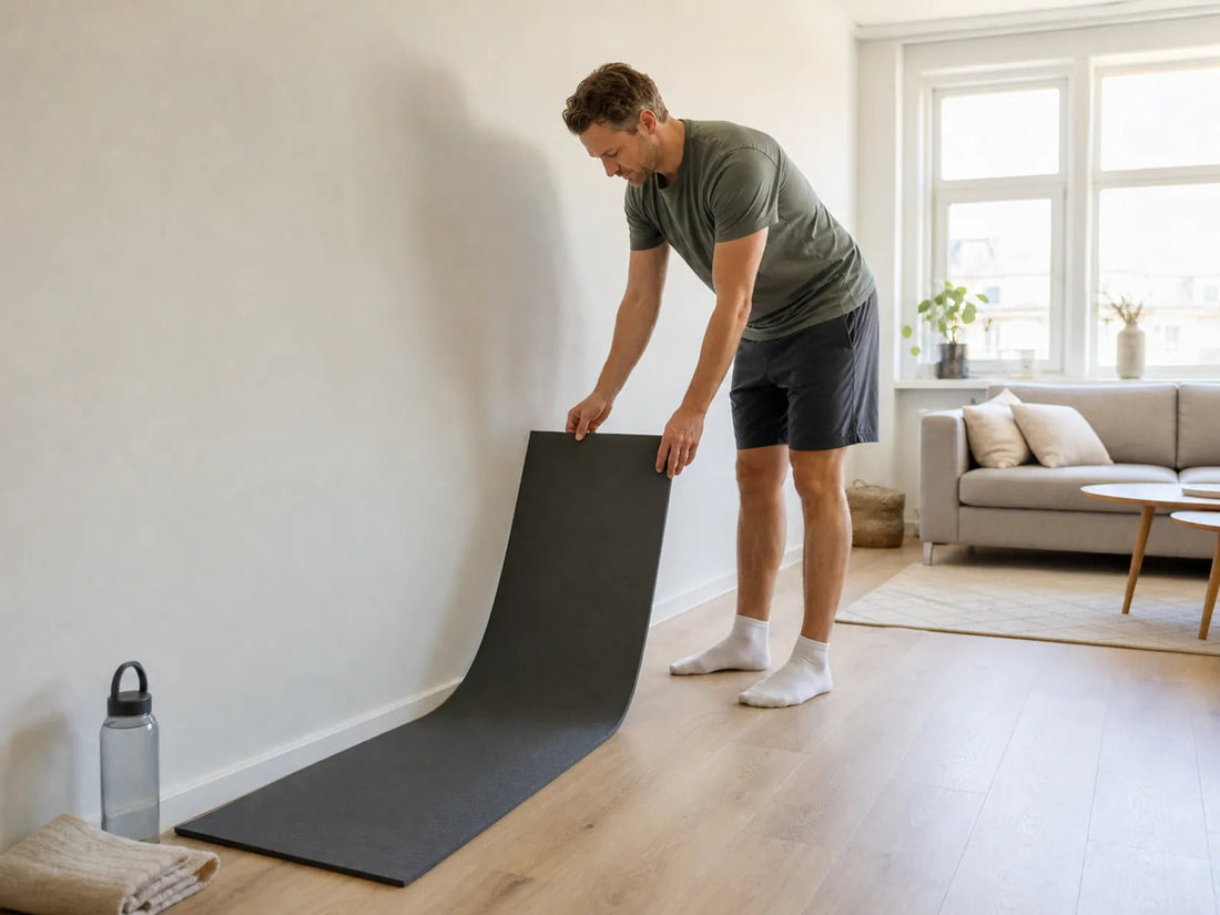 Nordic curl setup voor kleine ruimte: meten en opbergen
