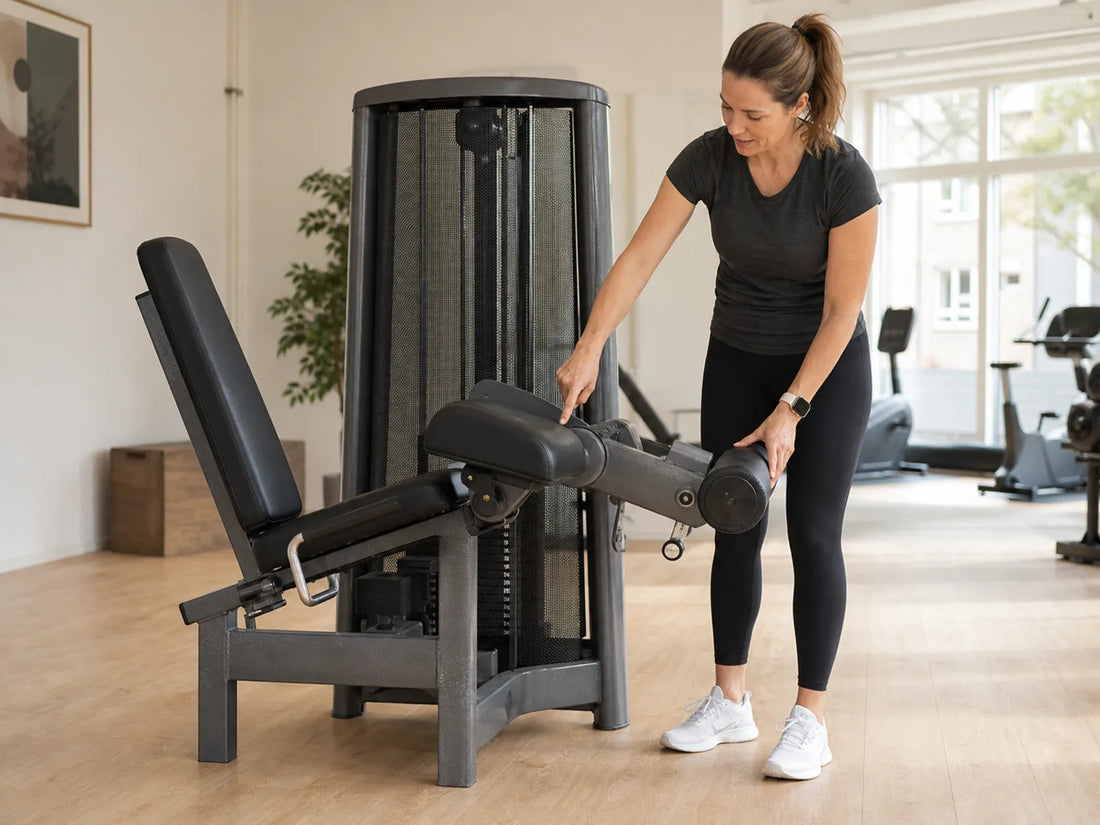 Leg curl machine afstellen voor hamstrings: 5 checks